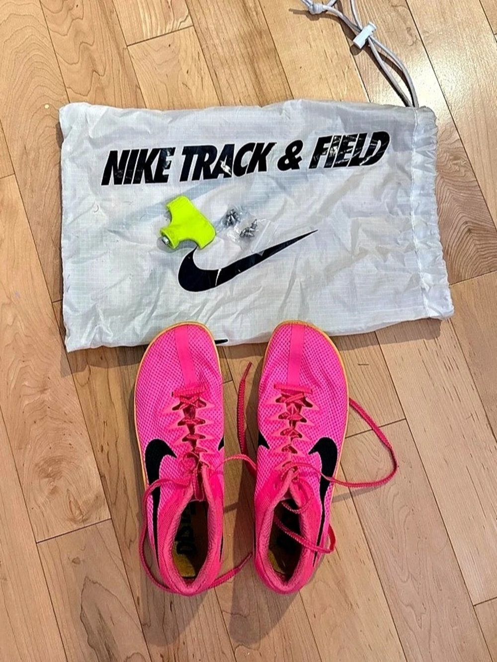 Nike Zoom Rival D 10 Track Spikes Pink & Orange US 8